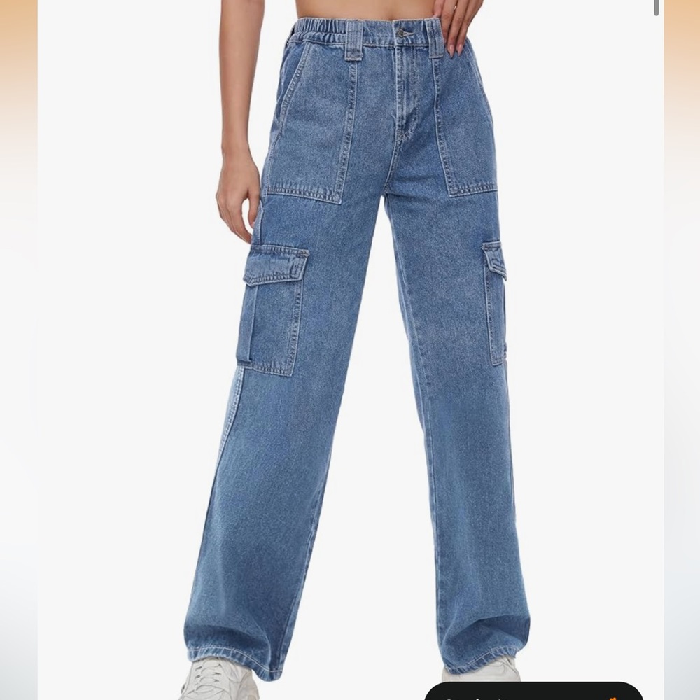 Women’s Blue Cargo Pants